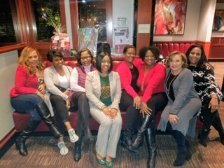 Women of Vision – L-R: Candace Morgan, Tanika Yancy, Elke Griffin, Dr. Artangela Henry, Kae Babineaux, Tonia Baker, Jacqueline Houser, Dr. Angela Anderson (Not pictured Dr. Tonya Dennis, Dr. Tyra Watts, Keana Allert, Shunta Williams)